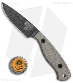 ESEE Camp-Lore Gibson JG3 Bushcraft Fixed Blade Knife (3.5" Black Stonewash) -Knives Online Store ESEE Camp Lore Gibson JG3 Bushcraft black sw BHQ 75656 er bottlecap