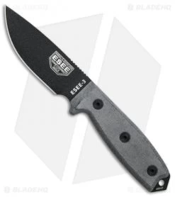 ESEE Knives ESEE-3P-B Knife Black Sheath (3.88" Black)