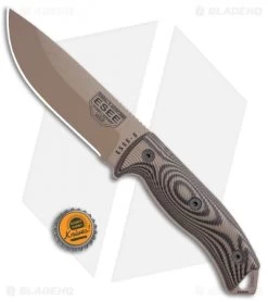 ESEE Knives ESEE-5PDE-005 Fixed Blade Knife Coyote/Black 3D G-10 (5.25" Tan) -Knives Online Store ESEE Knives ESEE 5PDE 005 Coyote Black 3D G 10 Tan BHQ 105815 jr bottlecap