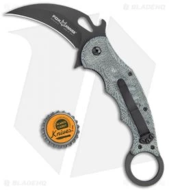 Fox Knives Karambit Folding Knife Black Micarta (3.1" Black) FOX479MIB -Knives Online Store Fox Knives Karambit Black Micarta black FOX479MIB BHQ 118525 jr bottlecap