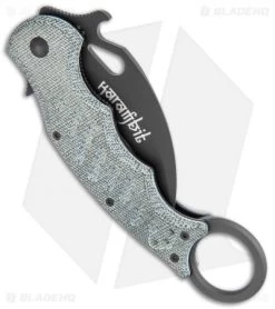 Fox Knives Karambit Folding Knife Black Micarta (3.1" Black) FOX479MIB -Knives Online Store Fox Knives Karambit Black Micarta black FOX479MIB BHQ 118525 jr side