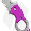 Fox Knives Mini-TA Liner Lock Karambit Knife Purple (1" Stonewash) FX-536 P 1 Fox Knives Mini-TA Liner Lock Karambit Knife Purple (1" Stonewash) FX-536 P -Knives Online Store Fox Knives Mini TA LL Karambit Pink SW FX 536P BHQ 95725 jr