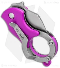 Fox Knives Mini-TA Liner Lock Karambit Knife Purple (1" Stonewash) FX-536 P -Knives Online Store Fox Knives Mini TA LL Karambit Pink SW FX 536P BHQ 95725 jr side