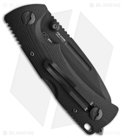 Fox Knives PM-3 Lockback Knife Black G-10 (3.5" Black) 4 Fox Knives PM-3 Lockback Knife Black G-10 (3.5" Black) - Image 2