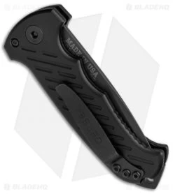 Gerber Auto 06 Tanto Automatic Knife Black Aluminum (3.7" Black) 9 Gerber Auto 06 Tanto Automatic Knife Black Aluminum (3.7" Black) -Knives Online Store Gerber 06 Auto Black G 10 Black Tanto Aluminum 30 001297 BHQ 51696 jr side