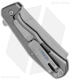 Gerber Asada Flipper Knife Onyx Aluminum (3" Stonewash) 30-001807 -Knives Online Store Gerber Asada Onyx Aluminum SW 30 001807 BHQ 105524 jr side