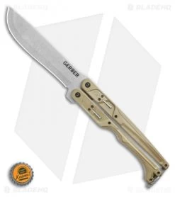 Gerber Doubledown QuadLock Folding Machete Knife Green (6.8" Stonewash) 11 Gerber Doubledown QuadLock Folding Machete Knife Green (6.8" Stonewash) -Knives Online Store Gerber Doubledown QuadLock Knife Green 6.75 Stonewash 30 001533N BHQ 105511 LS Bottlecap