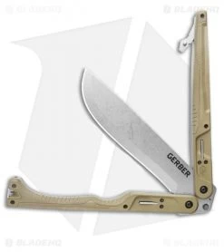 Gerber Doubledown QuadLock Folding Machete Knife Green (6.8" Stonewash) 10 Gerber Doubledown QuadLock Folding Machete Knife Green (6.8" Stonewash) -Knives Online Store Gerber Doubledown QuadLock Knife Green 6.75 Stonewash 30 001533N BHQ 105511 LS Opening