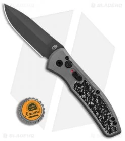 Gerber Empower Automatic Knife Gray/Black Armor Grip (3.25" Black) 30-001325N -Knives Online Store Gerber Empower Gray Black Black Armor Grip Black BHQ 81304 er bottlecap