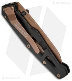 Gerber Paralite Frame Lock Knife Black (3" Rose) 30-001344 -Knives Online Store Gerber Paralite FL Black Rose 30 001344 BHQ 67406 jr side