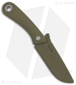 Gerber Spine Fixed Blade Knife Sage Green (3.75 Stonewash) 30-001497 -Knives Online Store Gerber Spine Sage Green SW BHQ 81307 er sheath