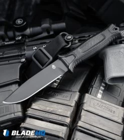 Gerber StrongArm Fixed Blade Knife Black (4.8" Black) 30-001038 8 Gerber StrongArm Fixed Blade Knife Black (4.8" Black) 30-001038 -Knives Online Store Gerber StrongArm Fixed Blade Knife Black Black 30 001038 BHQ 27042 kp pew pew web