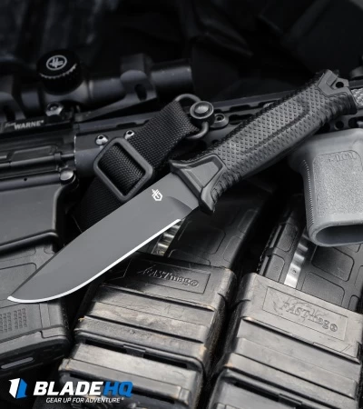 Gerber StrongArm Fixed Blade Knife Black (4.8" Black) 30-001038 5 Gerber StrongArm Fixed Blade Knife Black (4.8" Black) 30-001038 - Image 3