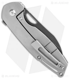 Kansept Knives Swan Model 6 Frame Lock Knife Titanium (3" Black SW) 8 Kansept Knives Swan Model 6 Frame Lock Knife Titanium (3" Black SW) -Knives Online Store Kansept Knives Model 6 Orange Peel Finish Ti Black BHQ 137755 jr side