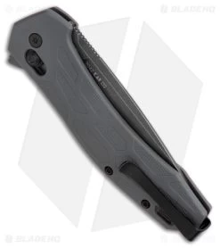 Kershaw Covalent Bar Lock Knife Gray FRN (3.5" Black Stonewash D2) 2042 -Knives Online Store Kershaw Covalent Knife Gray BW BHQ 178506 jr side