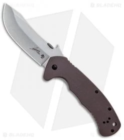 Kershaw CQC-11K D2 Frame Lock Knife Brown G-10 (3.5" Stonewash) 6031D2