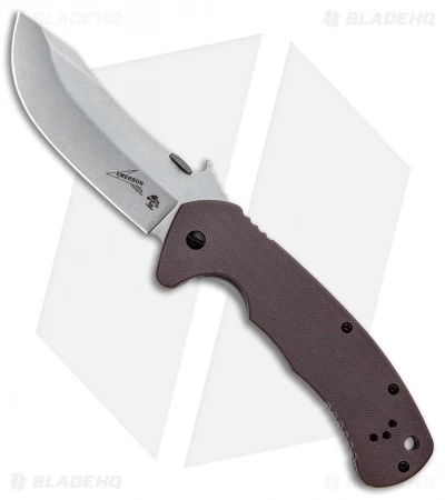 Kershaw CQC-11K D2 Frame Lock Knife Brown G-10 (3.5" Stonewash) 6031D2 3 Kershaw CQC-11K D2 Frame Lock Knife Brown G-10 (3.5" Stonewash) 6031D2