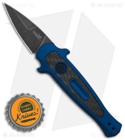 Kershaw Launch 12 CA Legal Mini Stiletto Automatic Knife Blue/CF (1.9" Black SW) -Knives Online Store Kershaw Launch 12 CA Legal mini Stiletto Automatic Knife Blue CF 1in Black SW BHQ 145126 td size