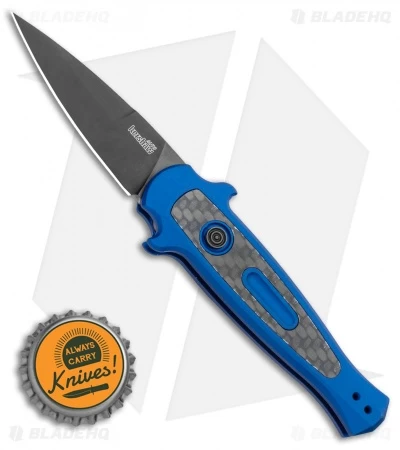 Kershaw Launch 12 Mini Stiletto Automatic Knife Blue/CF (2.5" Black) 7125BLUBLK 6 Kershaw Launch 12 Mini Stiletto Automatic Knife Blue/CF (2.5" Black) 7125BLUBLK - Image 4