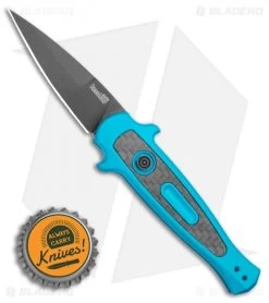 Kershaw Launch 12 Mini Stiletto Automatic Knife Teal (2.5" Black) 9 Kershaw Launch 12 Mini Stiletto Automatic Knife Teal (2.5" Black) -Knives Online Store Kershaw Launch 12 Mini Stiletto Automatic Knife Teal 2.5 Black KER7125TEALBLK BHQ 116323 LS Bottlecap