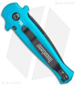 Kershaw Launch 12 Mini Stiletto Automatic Knife Teal (2.5" Black) 8 Kershaw Launch 12 Mini Stiletto Automatic Knife Teal (2.5" Black) -Knives Online Store Kershaw Launch 12 Mini Stiletto Automatic Knife Teal 2.5 Black KER7125TEALBLK BHQ 116323 LS Side
