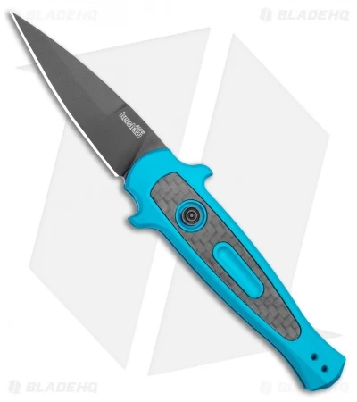 Kershaw Launch 12 Mini Stiletto Automatic Knife Teal (2.5" Black) 3 Kershaw Launch 12 Mini Stiletto Automatic Knife Teal (2.5" Black)