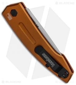 Kershaw Launch 2 Automatic Knife Bronze Aluminum (3.4" Stonewash) 7200EBSW -Knives Online Store Kershaw Launch 2 Auto Bronze Alum SW KER7200EBSW BHQ 90333 jr side