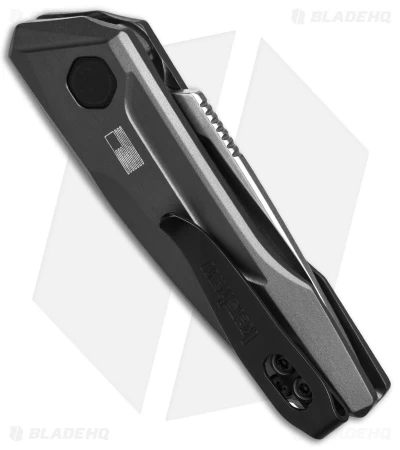 Kershaw Launch 9 Automatic Knife Drop Point Gray Aluminum (1.8" Stonewash) 5 Kershaw Launch 9 Automatic Knife Drop Point Gray Aluminum (1.8" Stonewash) - Image 3