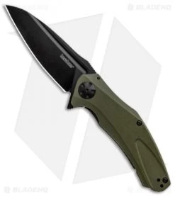 Kershaw Natrix XL Sub-Frame Lock Knife OD Green G-10 (3.75" Black) 7008OLBLK