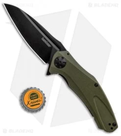 Kershaw Natrix XL Sub-Frame Lock Knife OD Green G-10 (3.75" Black) 7008OLBLK -Knives Online Store Kershaw Natri XL Sub FL OD Green G 10 Black 7008OLBLK BHQ 80571 jr bottlecap