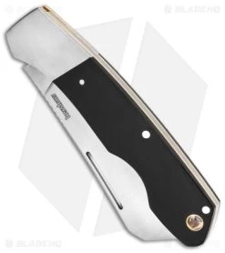 Kershaw Parley Cleaver Slip Joint Knife Black Polished Micarta (3.1" Satin) 4384 -Knives Online Store Kershaw Parley Cleaver Slip Joint Black Polished Micarta 3in Satin BHQ 139784 td spine