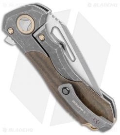Marfione Custom Protocol Apocalyptic Ti Green Micarta (3" Apocalyptic) -Knives Online Store Mardione Custom Protocol Apocalyptic Ti Green Micarta Apocalyptic BHQ 107992 jr side