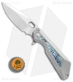 Marfione / Strider Custom MSG-3.5 Flipper Knife Abalone Inlay (3.5" Mirror) -Knives Online Store Marfione Strider Custom MSG 3 5 abalone inlay mirror BHQ 75777 er bottlecap
