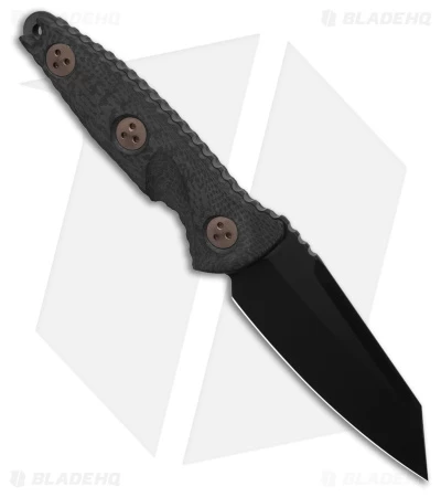 Microtech Socom Alpha Mini Warcom Fixed Blade Knife Black Carbon Fi (3.7" DLC) 4 Microtech Socom Alpha Mini Warcom Fixed Blade Knife Black Carbon Fi (3.7" DLC) - Image 2