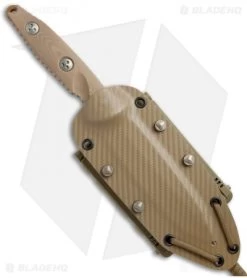 Microtech Socom Alpha Tanto Fixed Blade Tan G-10 (5" Tan PVD Full Serr) -Knives Online Store Microtech Socom Alpha Tanto Tan G 10 Tan PVD Full Serr 114 3PVDTN BHQ 74522 jr sheath