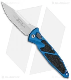 Microtech Socom Elite S/E Automatic Knife Blue (4" Stonewash Ser) 160A-11BL