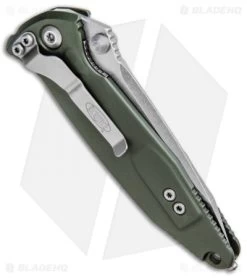 Microtech Socom Elite Tanto Manual Knife OD Green (4" Stonewash) 161-10OD 8 Microtech Socom Elite Tanto Manual Knife OD Green (4" Stonewash) 161-10OD -Knives Online Store Microtech Socom Elite Tanto Manual OD Green SW 161 10OD BHQ 81892 jr side