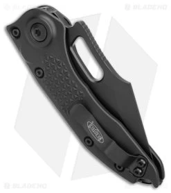 Microtech Stitch-A S/E Automatic Knife Black (3.75" Black) 8 Microtech Stitch-A S/E Automatic Knife Black (3.75" Black) -Knives Online Store Microtech Stitch A SE Auto Black Black BHQ 180444 jr side