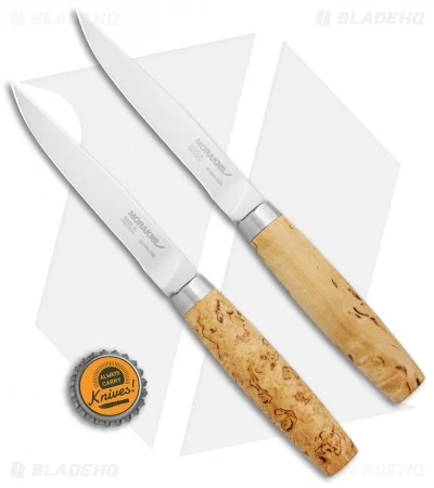 Morakniv Two-Piece Steak Knife Gift Set Birch Wood (4.6" Satin) 8 Morakniv Two-Piece Steak Knife Gift Set Birch Wood (4.6" Satin) - Image 6