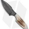 Olamic Cutlery Harpoon Slim Neck Knife Stag (3" Damascus) 2 Olamic Cutlery Harpoon Slim Neck Knife Stag (3" Damascus) -Knives Online Store Olamic Cutlery Harpoon Slim Neck Knife Stag Damascus BHQ 101043 jr