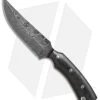 Olamic Cutlery Kovda Fixed Blade Knife Carbon Fiber (5.375" Damascus) #4385