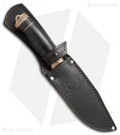 Olamic Voykar HT Fixed Blade Knife Stacked Leather/Bronze (6" Marbled Damascus) 8 Olamic Voykar HT Fixed Blade Knife Stacked Leather/Bronze (6" Marbled Damascus) -Knives Online Store Olamic Cutlery Voykar HT stacked leather bronze marbled damascus BHQ 71916 er sheath