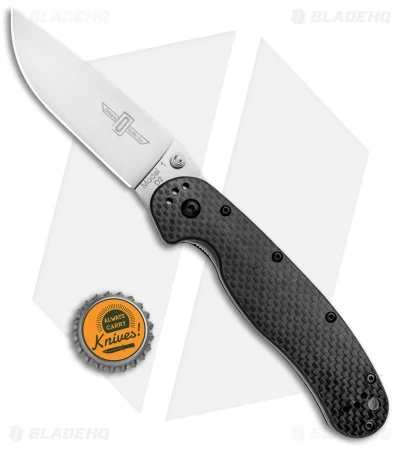 Ontario RAT Model 1 Liner Lock Knife G-10/Carbon Fiber (3.6" D2 Satin) 8867CF 6 Ontario RAT Model 1 Liner Lock Knife G-10/Carbon Fiber (3.6" D2 Satin) 8867CF - Image 4