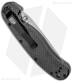 Ontario RAT Model 1 Liner Lock Knife G-10/Carbon Fiber (3.6" D2 Satin) 8867CF 8 Ontario RAT Model 1 Liner Lock Knife G-10/Carbon Fiber (3.6" D2 Satin) 8867CF -Knives Online Store Ontario RAT Model 1 LL CF Satin ON8860OR BHQ 101813 jr side