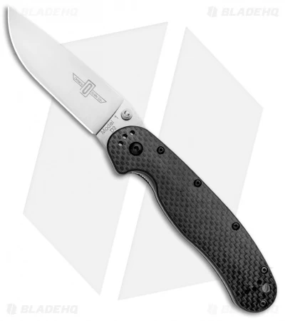 Ontario RAT Model 1 Liner Lock Knife G-10/Carbon Fiber (3.6" D2 Satin) 8867CF 3 Ontario RAT Model 1 Liner Lock Knife G-10/Carbon Fiber (3.6" D2 Satin) 8867CF