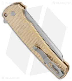 Pro-Tech Custom Malibu Plunge Lock Knife Bronze Aluminum (3.3" Polish 20CV) 8 Pro-Tech Custom Malibu Plunge Lock Knife Bronze Aluminum (3.3" Polish 20CV) -Knives Online Store Pro Tech Limited Malibu Plunge Lock Bronze Aluminum SW BHQ 174793 jr side