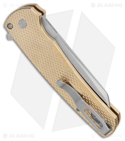 Pro-Tech Custom Malibu Plunge Lock Knife Bronze Aluminum (3.3" Polish 20CV) 5 Pro-Tech Custom Malibu Plunge Lock Knife Bronze Aluminum (3.3" Polish 20CV) - Image 3
