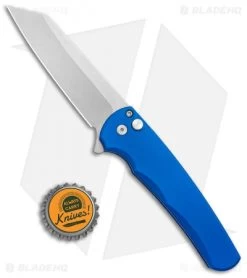 Pro-Tech Malibu Reverse Tanto Flipper Knife Blue (3.3" SW S45VN) BHQ Exclusive 9 Pro-Tech Malibu Reverse Tanto Flipper Knife Blue (3.3" SW S45VN) BHQ Exclusive -Knives Online Store Pro Tech Mailbu Reverse TAnto Plunge Lock Flipper Blue SW BHQ 137907 jr bottlecap
