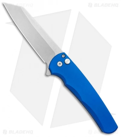 Pro-Tech Malibu Reverse Tanto Flipper Knife Blue (3.3" SW S45VN) BHQ Exclusive 3 Pro-Tech Malibu Reverse Tanto Flipper Knife Blue (3.3" SW S45VN) BHQ Exclusive