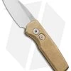 Pro-Tech Runt 5 Reverse Tanto Automatic Knife Stonewashed Brass (1.9" Mirror) 1 Pro-Tech Runt 5 Reverse Tanto Automatic Knife Stonewashed Brass (1.9" Mirror) -Knives Online Store Pro Tech Runt 5 Auto Bronze Aluminum Reverse Tanto Polished BHQ 131663 jr